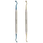 2 Dentale Otturatori per amalgama 3mm-4mm Oro ,Blu / Amalgam pluggers