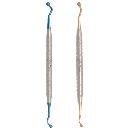 2 Dentale Otturatori per amalgama 3mm-4mm Oro ,Blu / Amalgam pluggers