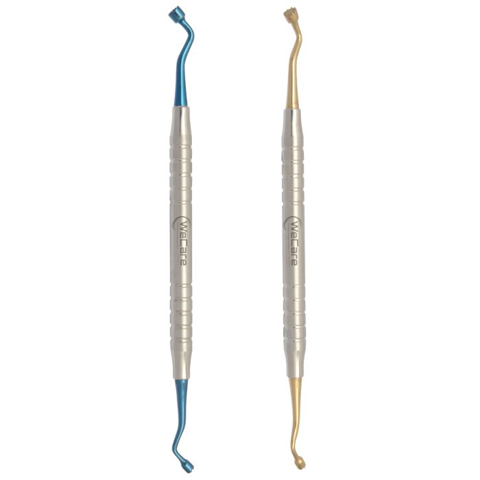 2 Dentale Otturatori per amalgama 3mm-4mm Oro ,Blu / Amalgam pluggers