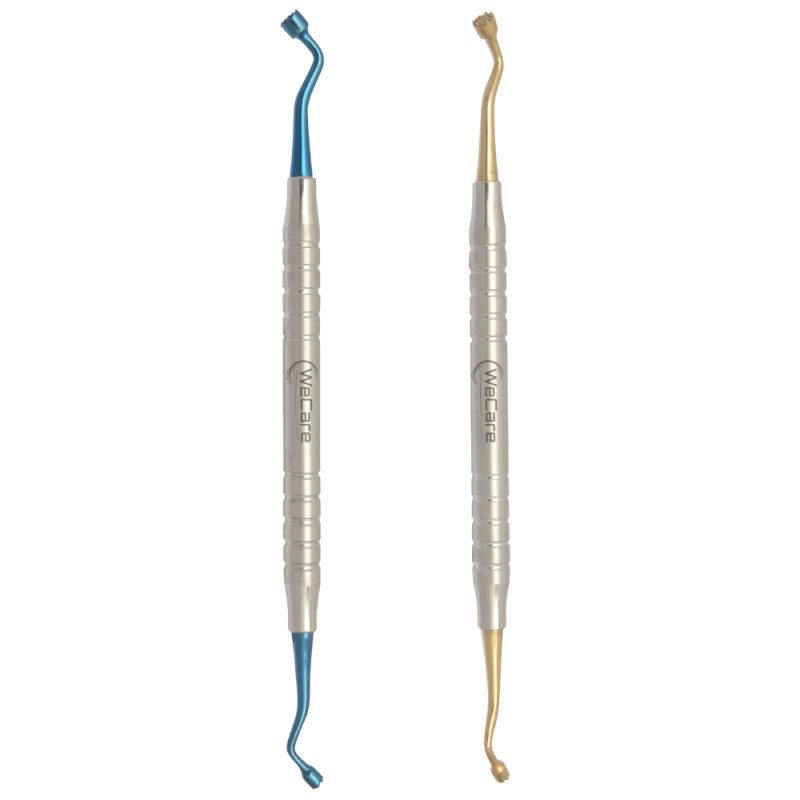 2 Dentale Otturatori per amalgama 3mm-4mm Oro ,Blu / Amalgam pluggers